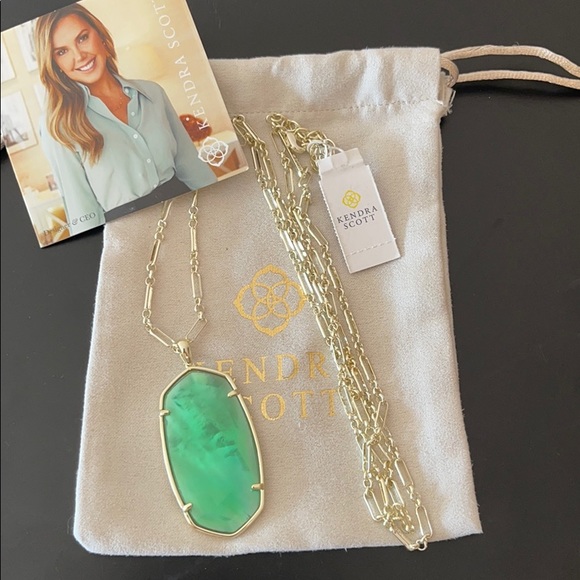 Kendra Scott Jade Green Illusion Faceted Reid